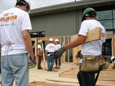 Featured is a photo of Habitat for Humanity - a favorite cause for vacationing volunteers - volunteers working in Seattle, Washington.  Volunteer vacation opportunities abound for the benefit of unlimited causes around the globe.  This photo, by photographer Joe Mabel, is used courtesy of the GNU Free Documentation 1.2 License. (http://commons.wikimedia.org/wiki/File:Habitat_for_Humanity_at_Fremont_Fair_2007_-_06.jpg)